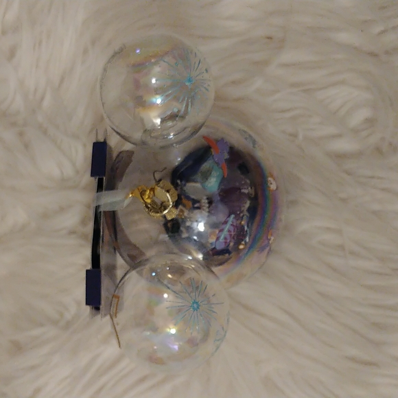 💙FIRM! NWT WALT DISNEY WORLD 50TH ANNIVERSARY 4 PARK ICON GLASS BLOWN ORNAMENT - Picture 2 of 10